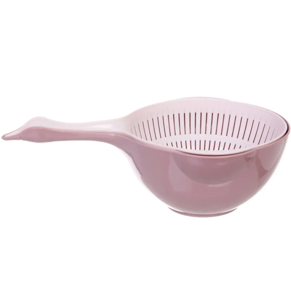 Дуршлаг пластиковый «SEGRETO» 37*20*12см пыльная роза