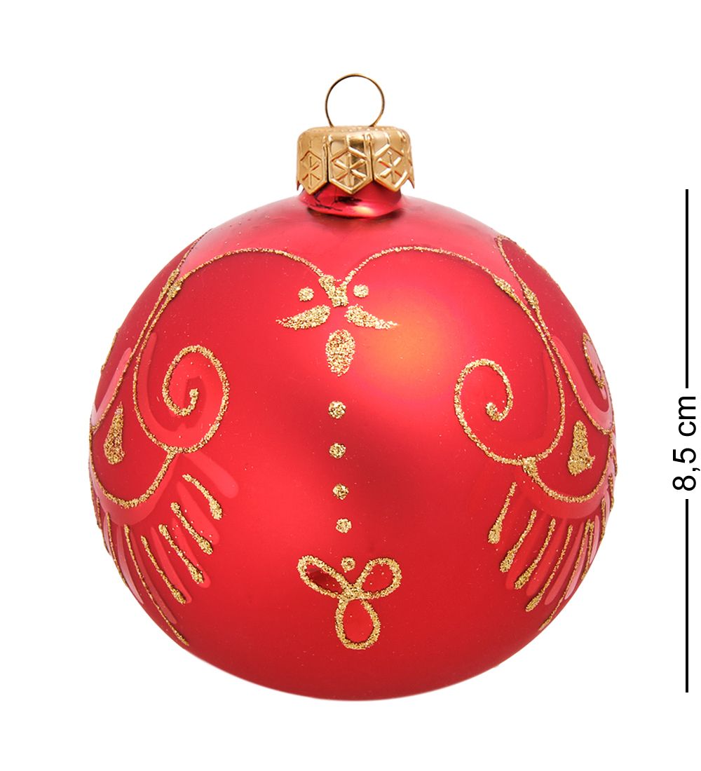 Элита НФШ-1071 Набор ел.украшений Шар «Северное сияние» красный 85 мм