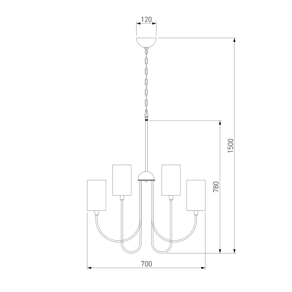 Подвесная люстра Eurosvet ABBEY 4690389203206