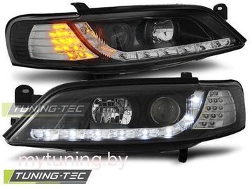 Передние фары Opel Vectra B daylight black led indicator