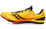 Saucony Ballista MD carbon plate cushioning racing track and field low-top running shoes men's yellow red