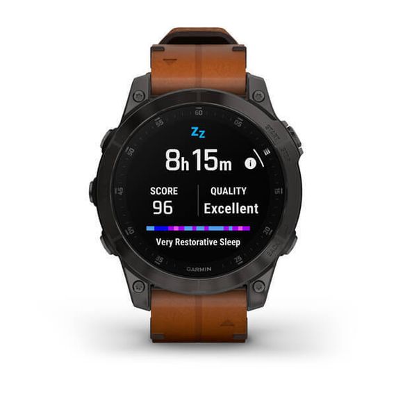 Garmin Epix Gen 2 Sapphire — титановый смарт-часы с кожаным ремешком