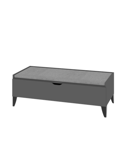 Тумба АМА с подушкой АМА дуб сонома / дуб сонома / Savana Plus Dimrose