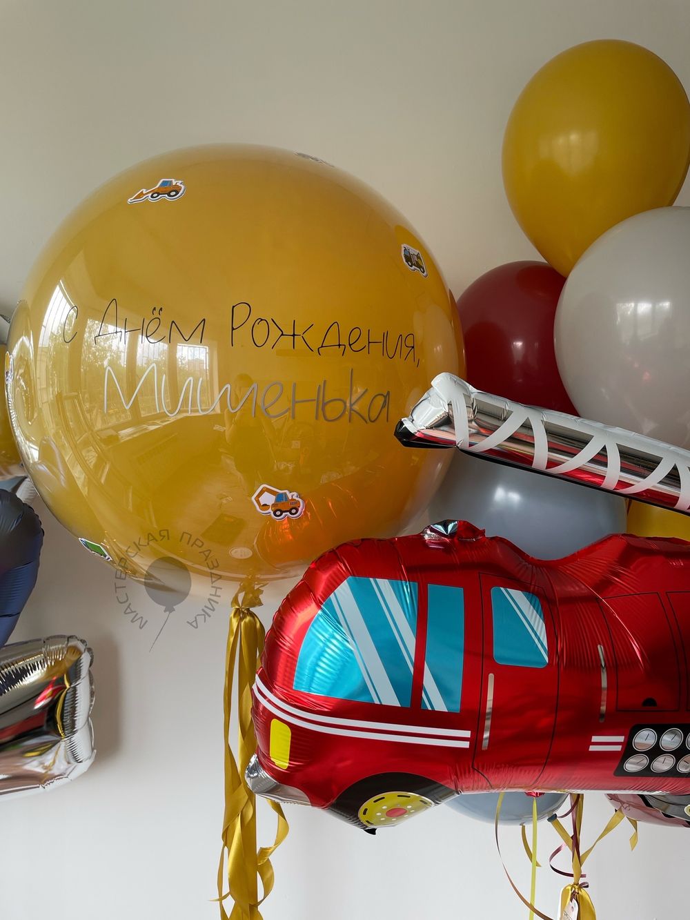 Воздушные шары Пожарная Машина №8497  Изображение2