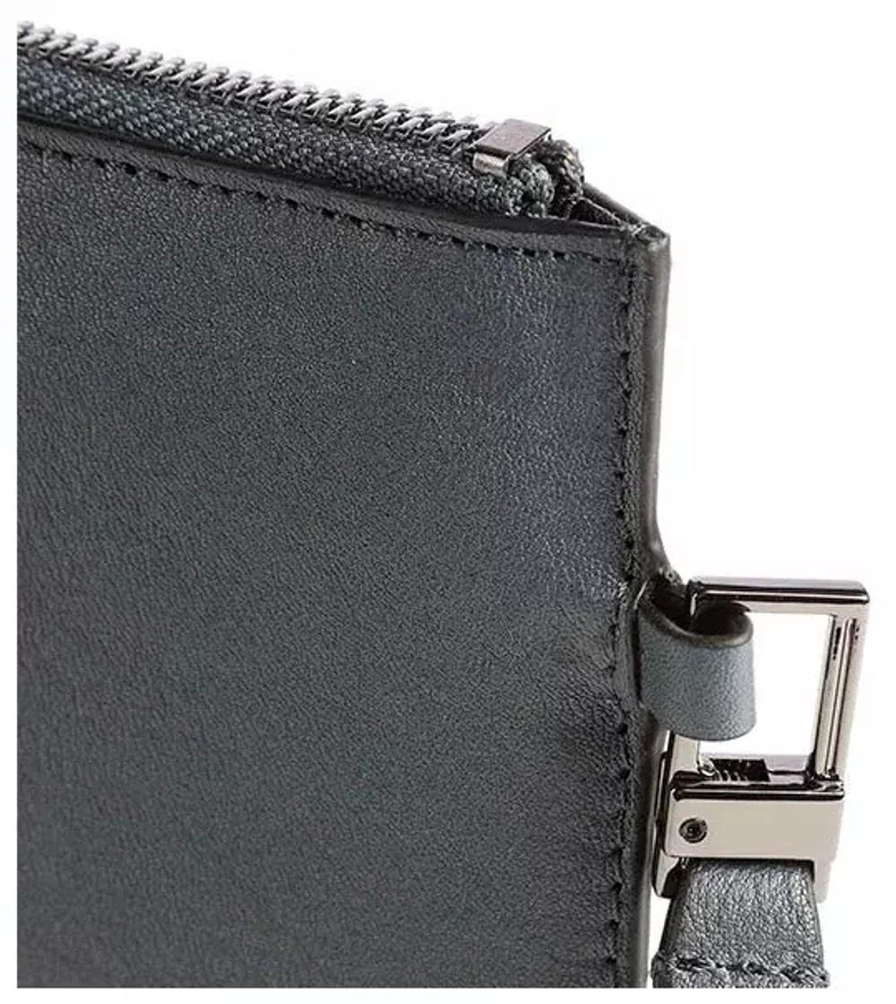 Клатч Piquadro Black Square/Ocean blue
