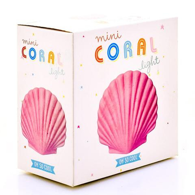 Ночник Ракушка 13см 4 цвета микс кор