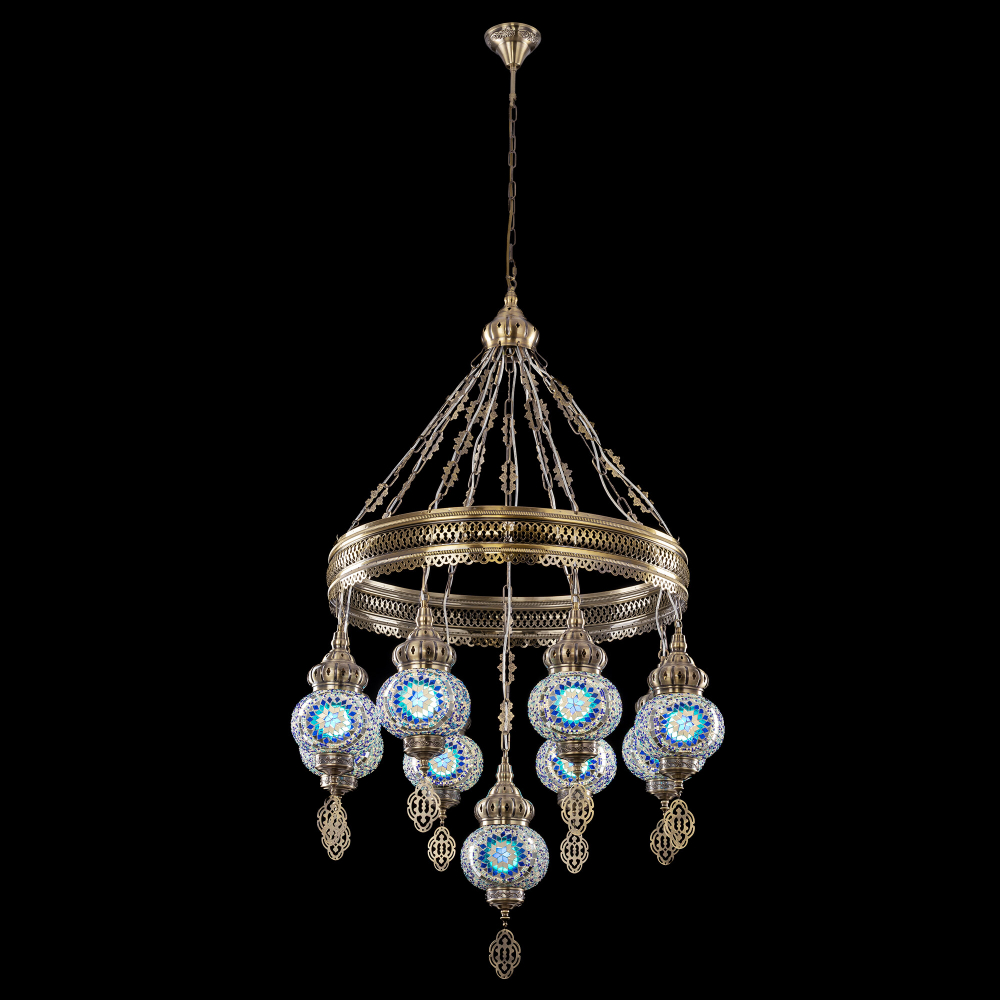 Citilux Каир CL419186 Люстра подвесная Мозаика Синяя