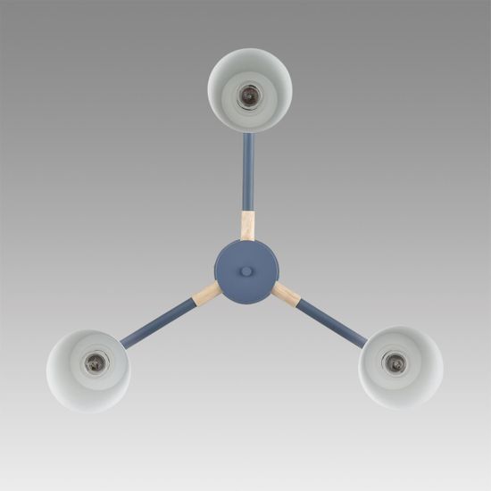 8098/3C MODERNI LN26 344 синий/синий металл, дерево/металл Люстра потолочная Е27 3*60W 220V ROSALINA