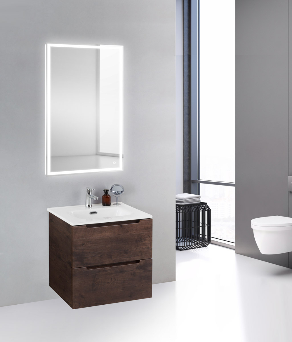 Тумба подвесная с раковиной BelBagno ETNA39-500/390-2C-SO-RW-P+BB500/390ETL
