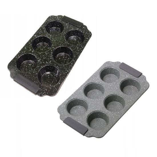 Форма для запекания порционная Kamille KM-6038 (30х18х3 см) из углеродистой стали с 6 отделениями