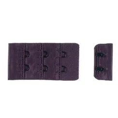 Застежка с крючками фиолетовая 2 ряда (цв. 096), 28*55 мм