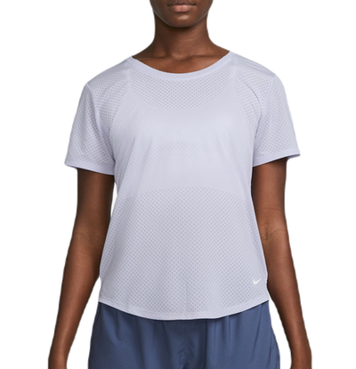 Женская футболка теннисная Nike Nike Dri-FIT One Breathe Top - oxygen purple/white