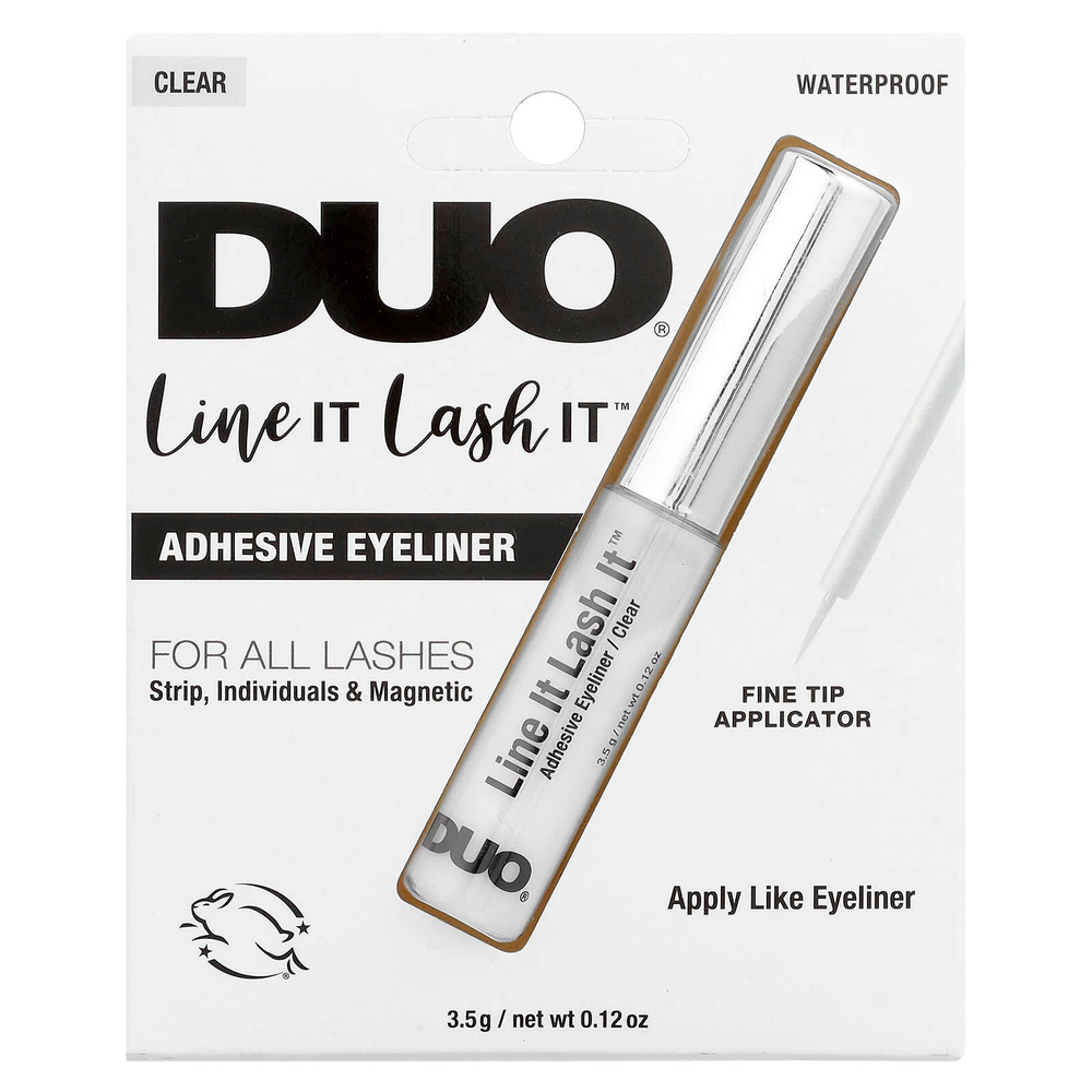 DUO, Адгезивная подводка для всех ресниц, водостойкая, прозрачная, 3,5 г (0,12 унции)