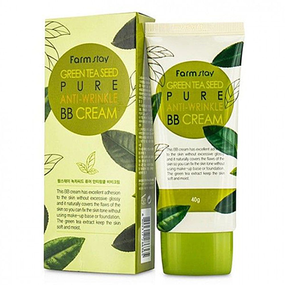 FarmStay ББ-крем с семенами зеленого чая - Green tea seed pure anti wrinkle, 40г Артикул: