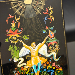 Панно Палех "Иван и Жар-птицы"