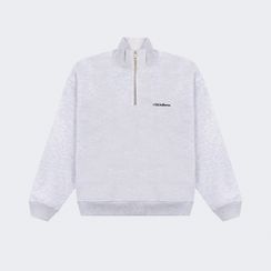 Cвитшот UNIFORM Half-zip Heavy Classic, серый меланж