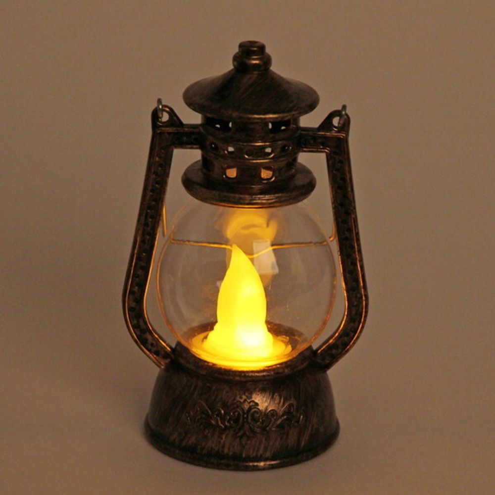 Сувенир с подсветкой «Сказочная лампа» 12*7,5 см, бронза