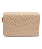 Skórzana наплечная сумка LOVE CLICK CLASSIC SHEEP NAPPA Pinko - бежевый(100063 A0GK)