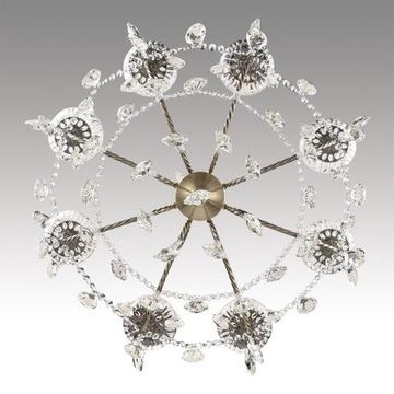 8190/8 CLASSI LN25 24 античная бронза, металл/хрусталь Люстра E14 8*40W 220V LINN