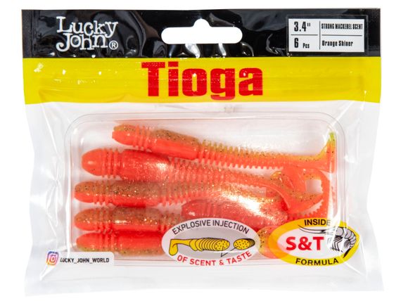 Виброхвосты съедоб. искусст. LJ Pro Series TIOGA 3.4in (08.64)/Z12 6шт.