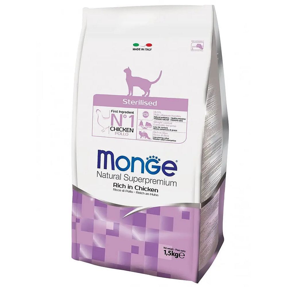 Monge Cat 1,5кг Sterilized корм для стерилизованных кошек