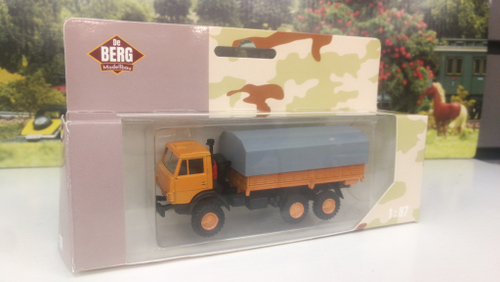 Грузовик тент, оранж., H0