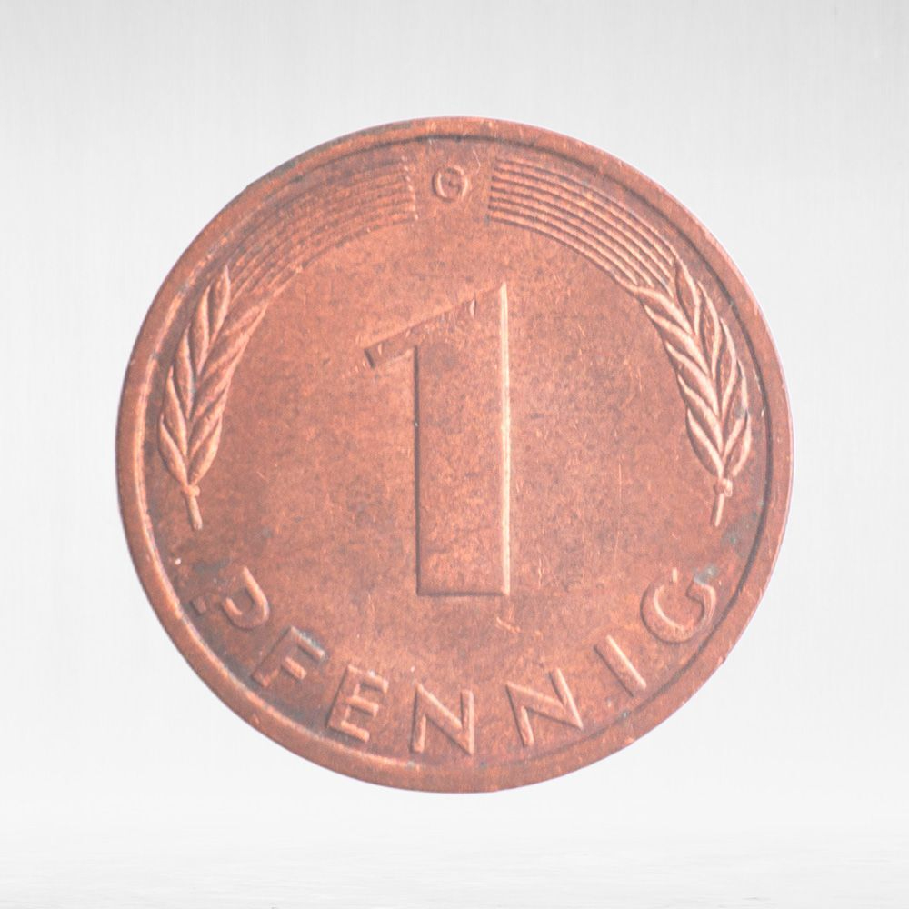 Germany, 1 Pfennig, 1996, (Karlsruhe Mint - "G"), VF