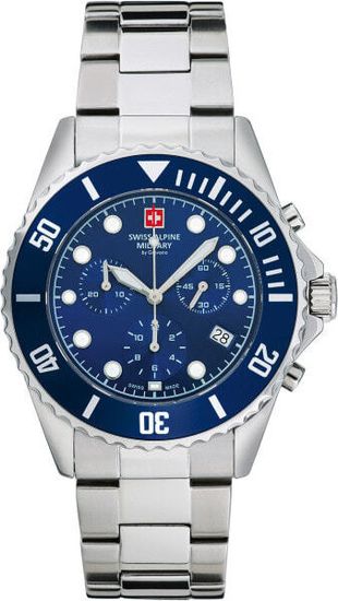 С браслетом Ручные кварцевые часы мужские Swiss Alpine Military 7053.9135