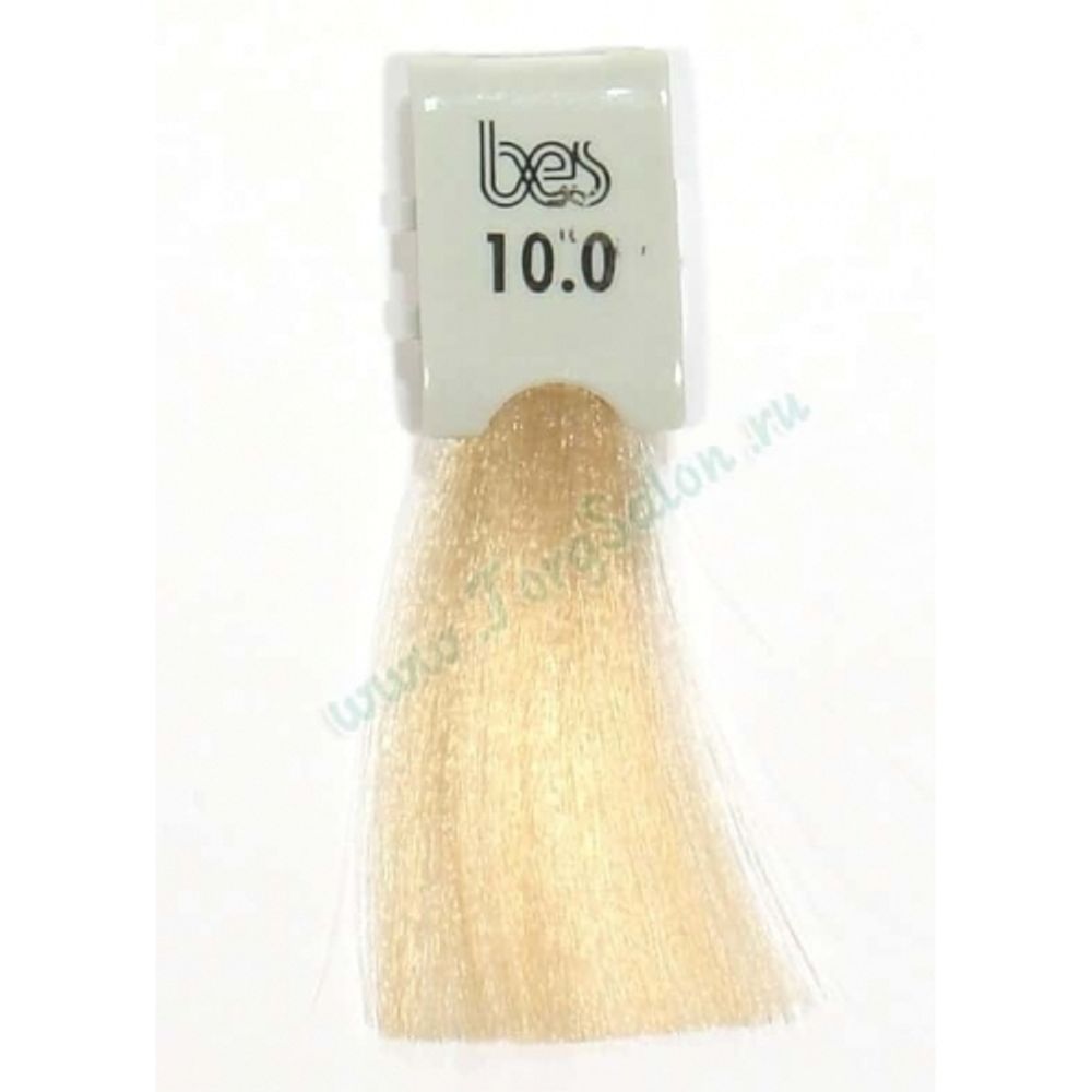 Перманентная краска для волос BES HI-FI 10.0 (платиновый), 100 мл