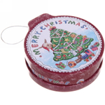 Банка жестяная 200мл 11,2*12,2*4см «Ёлочка» двухсторонняя