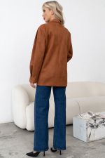 Пиджак из эко-замши (корица) П11-21 Nikol