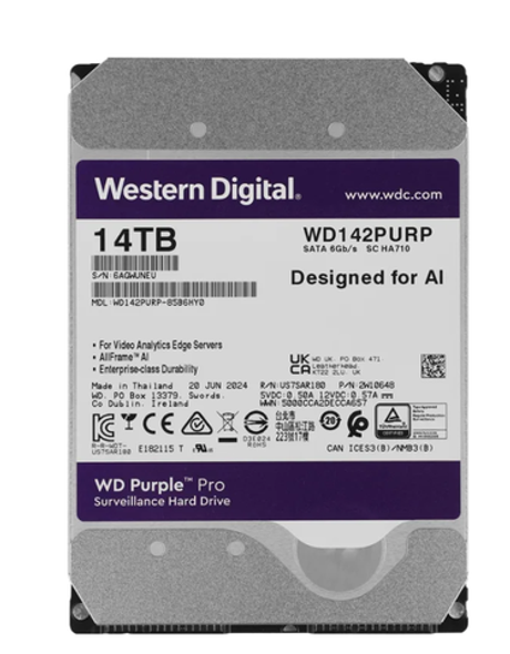 Жесткий диск Western Digital WD Purple Pro 14 ТБ 3,5″ (WD142PURP)