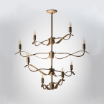 733283 Люстра RAGNO 8х40W E14 ЗОЛОТО