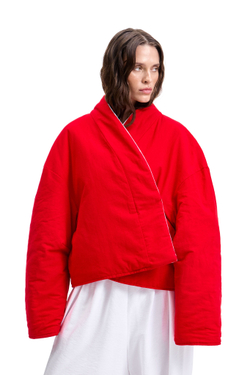 Куртка двустороняя TULUP white/red