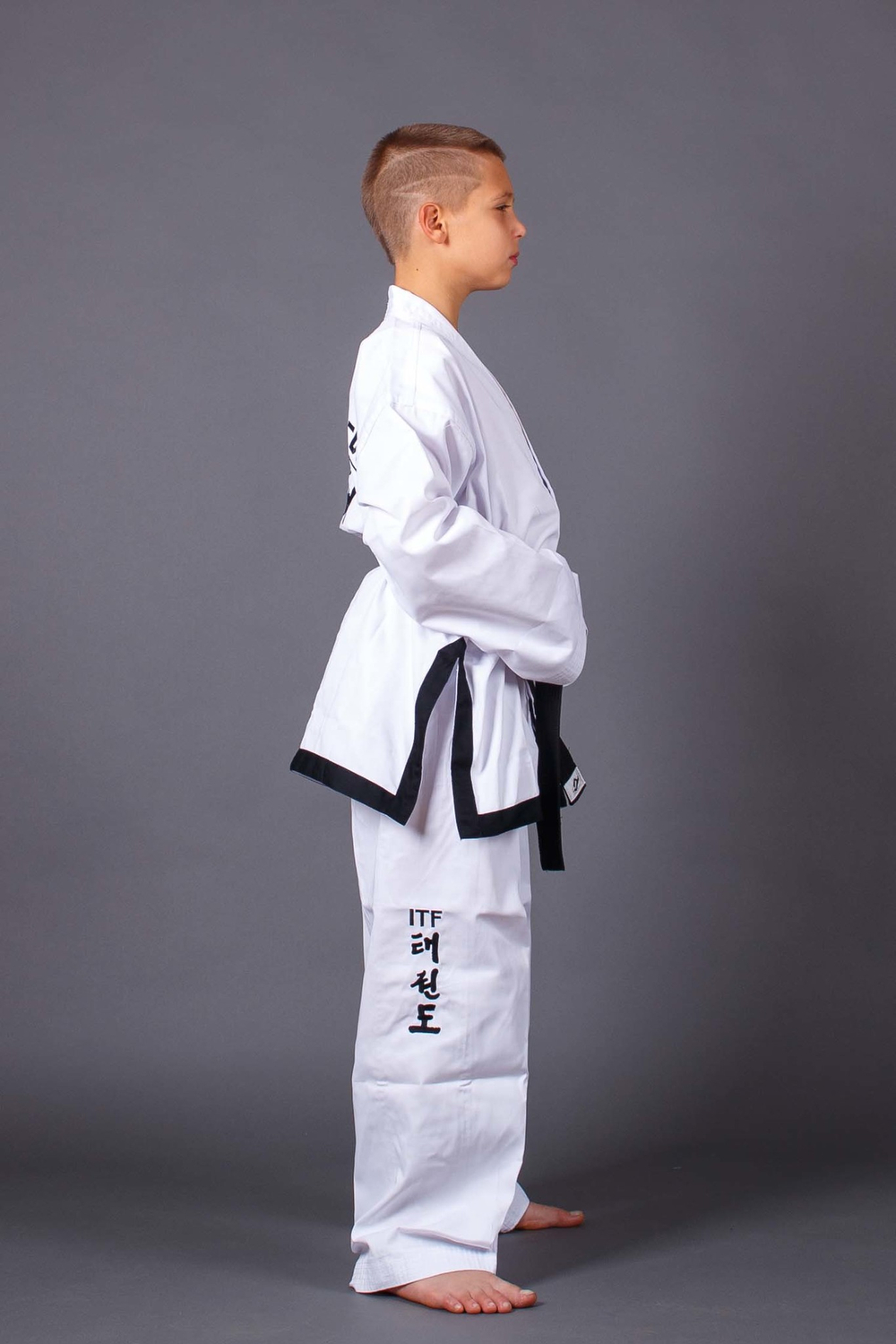 Добок ITF ProfSport (черный кант)