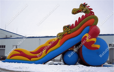 Коммерческий надувной батут "Змей Горыныч 2" 13*6*10