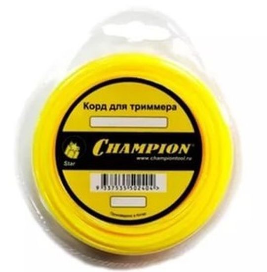 Леска для триммера, Round "d 2,4мм/15м" (Champion) C5004