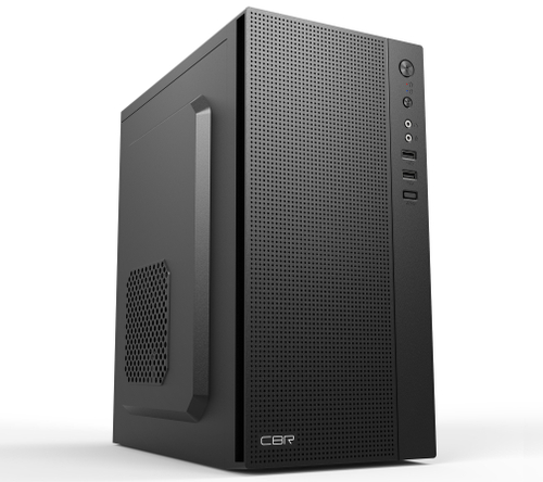 Корпус CBR MX08, Без БП, mATX, чёрный, 2xUSB2 (PCC-MATX-MX08-WPSU)
