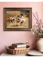 Картина интерьерная на холсте в раме 25*31 см