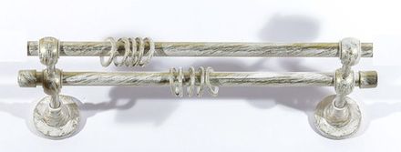 Карниз Кованый Белое золото 3.0м (гладкая труба D16)