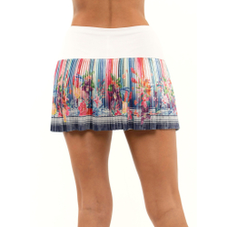 Женская теннисная юбка Lucky in Love Long Goin' Daisy Pleated Skirt Women - White, Multicoloured
