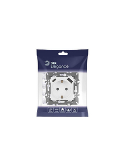 Розетка Elegance 14-4108-01М 16A 250В 2P+E защ. шторки с USB type-A+C 3А 5В матов. бел. Эра Б0067710
