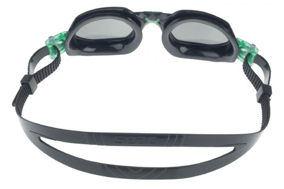 Очки для плавания Seac Aquatech тонированные стекла черный/зеленый