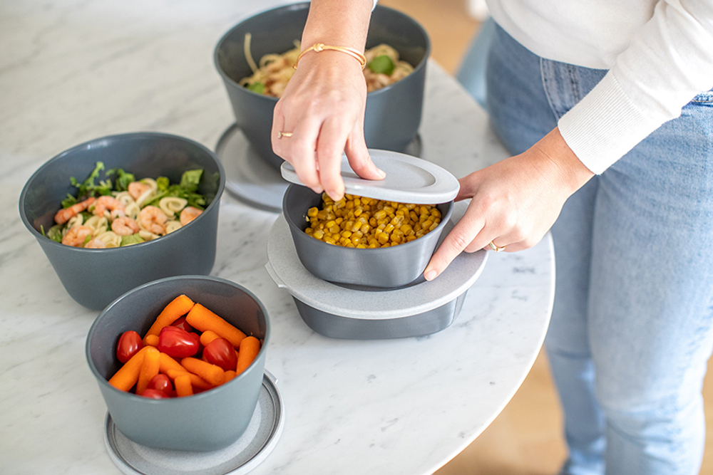 Контейнер для хранения connect, organic, 2 л, темно-серый