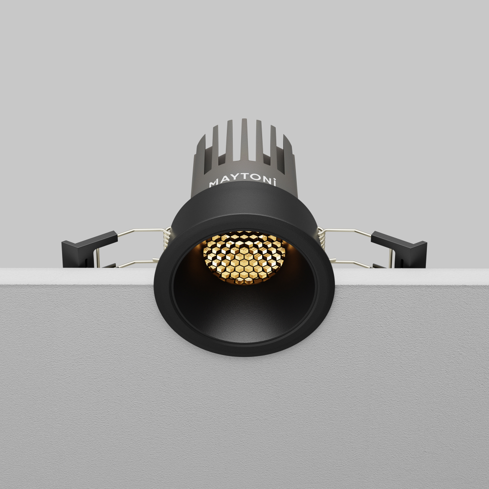 Встраиваемый светодиодный светильник Maytoni Dip DL123-10W-2.7K-B