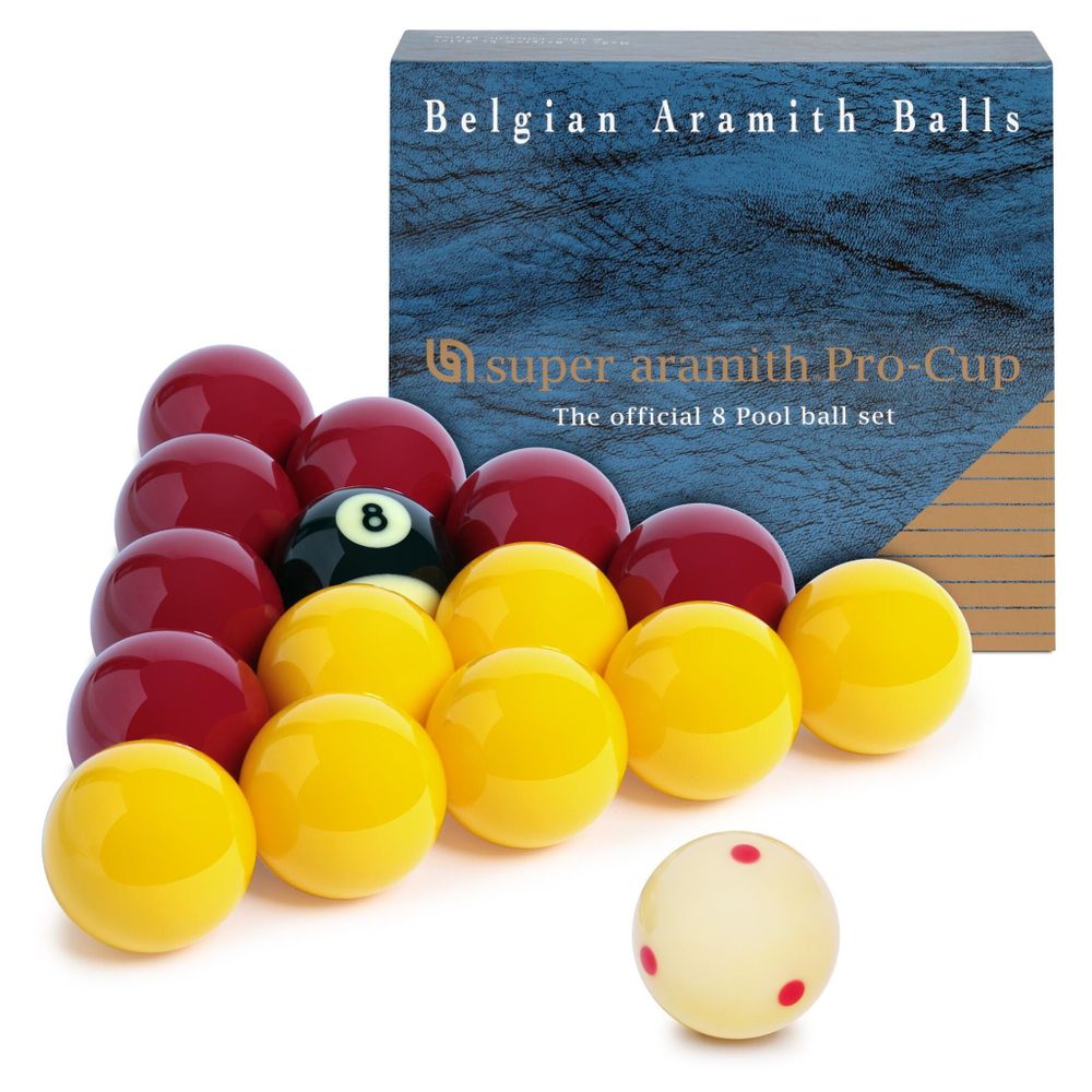 Шары Super Aramith Pro-Cup 8Pool ø50,8мм биток-ø47,6мм