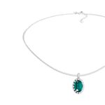 Колье Qudo TIVOLA UNICA big (S/P) Emerald 3 cm 420548