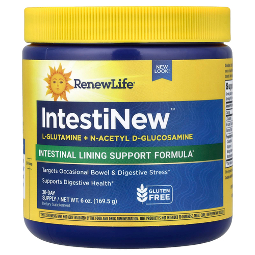 Renew Life, IntestiNew™, средство для поддержки слизистой оболочки кишечника, 169,5 г (6 унций)