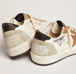 Кеды Ball Star sneakers with tobacco-colored suede star and black leather heel tab