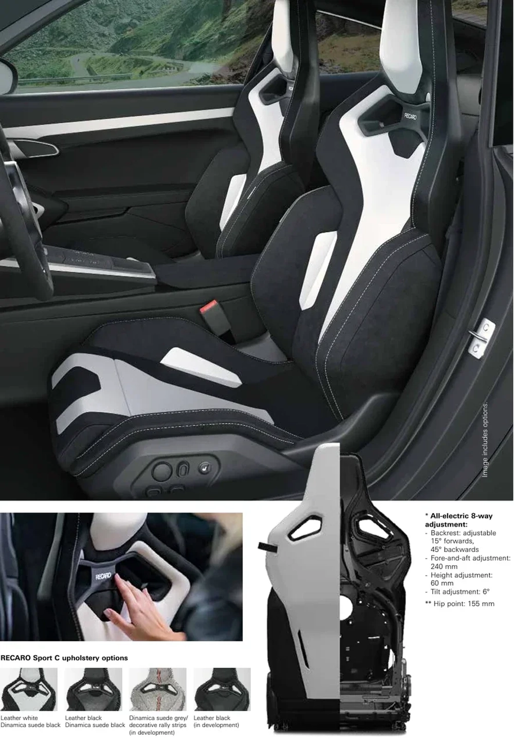 Спортивные сиденья RECARO Sprot C для любого автомобиля Кресла Сидение ковши